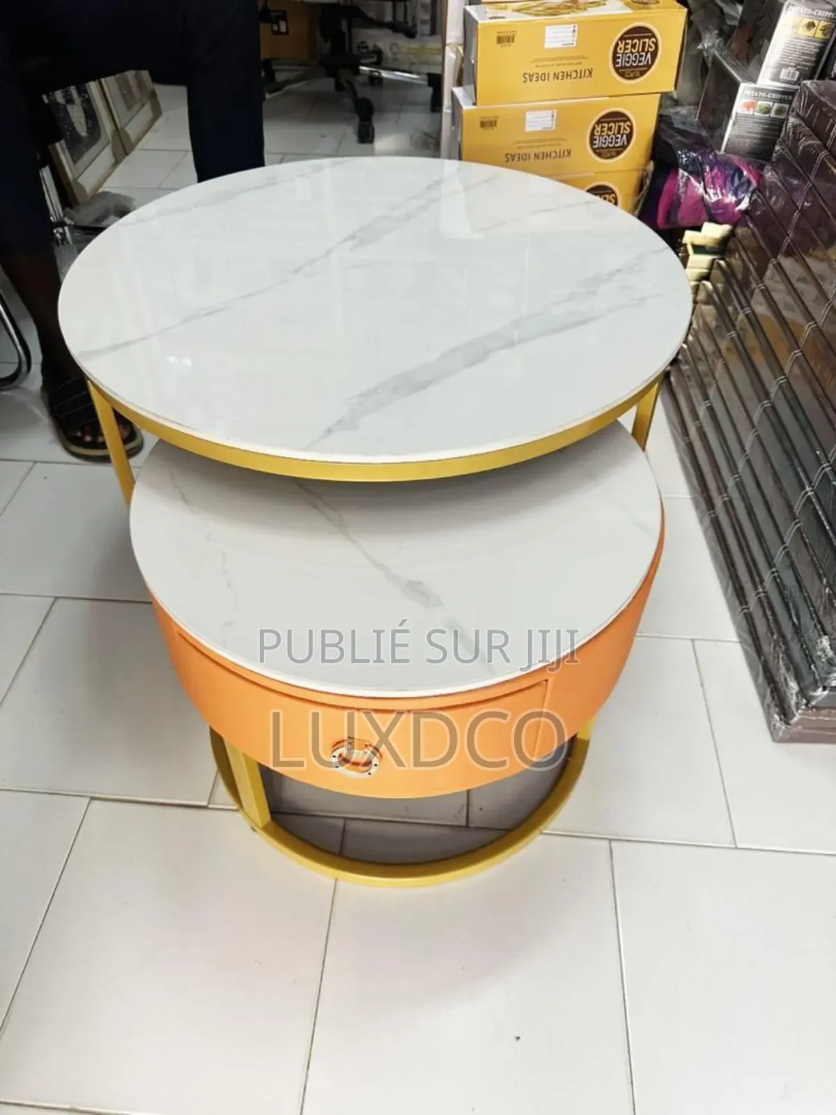 Tables Basses Gigognes Modernes, en Marbre