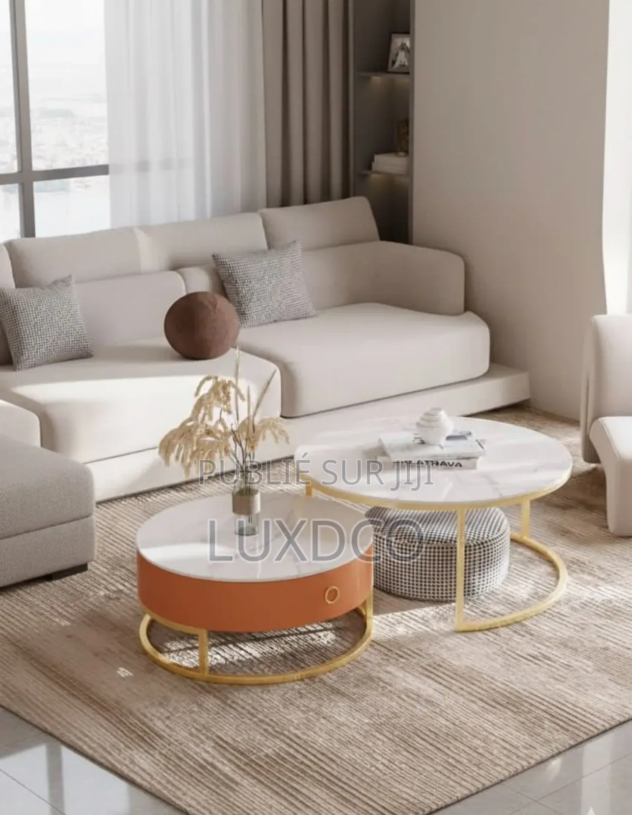 Tables Basses Gigognes Modernes, en Marbre