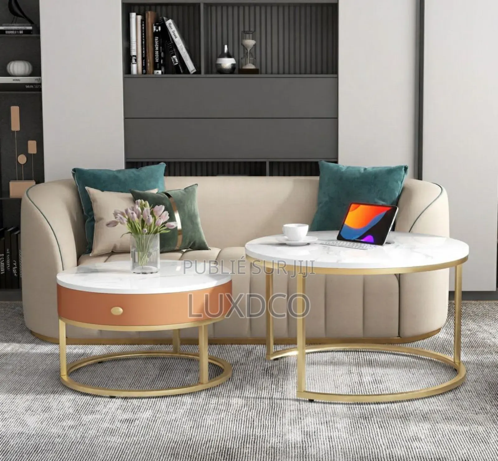 Tables Basses Gigognes Modernes, en Marbre