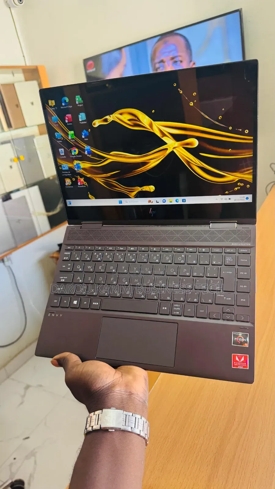 New Ordinateur Portable HP Envy X360 8GB AMD Ryzen 5 SSD 512GB