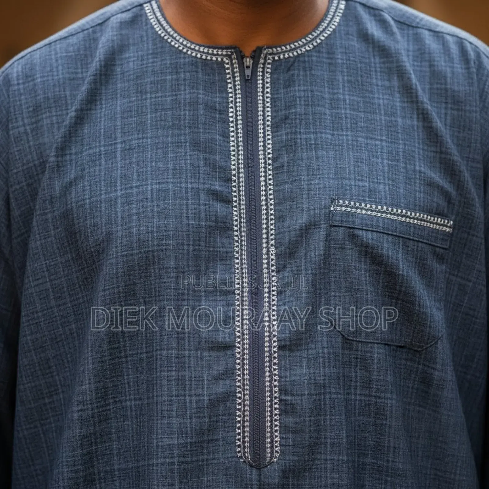 Abaya Longue Manches Avec Pantalon en Coton