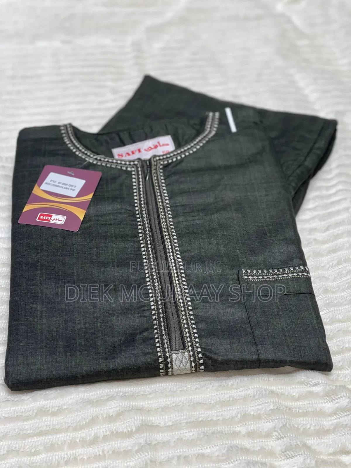 Abaya Longue Manches Avec Pantalon en Coton