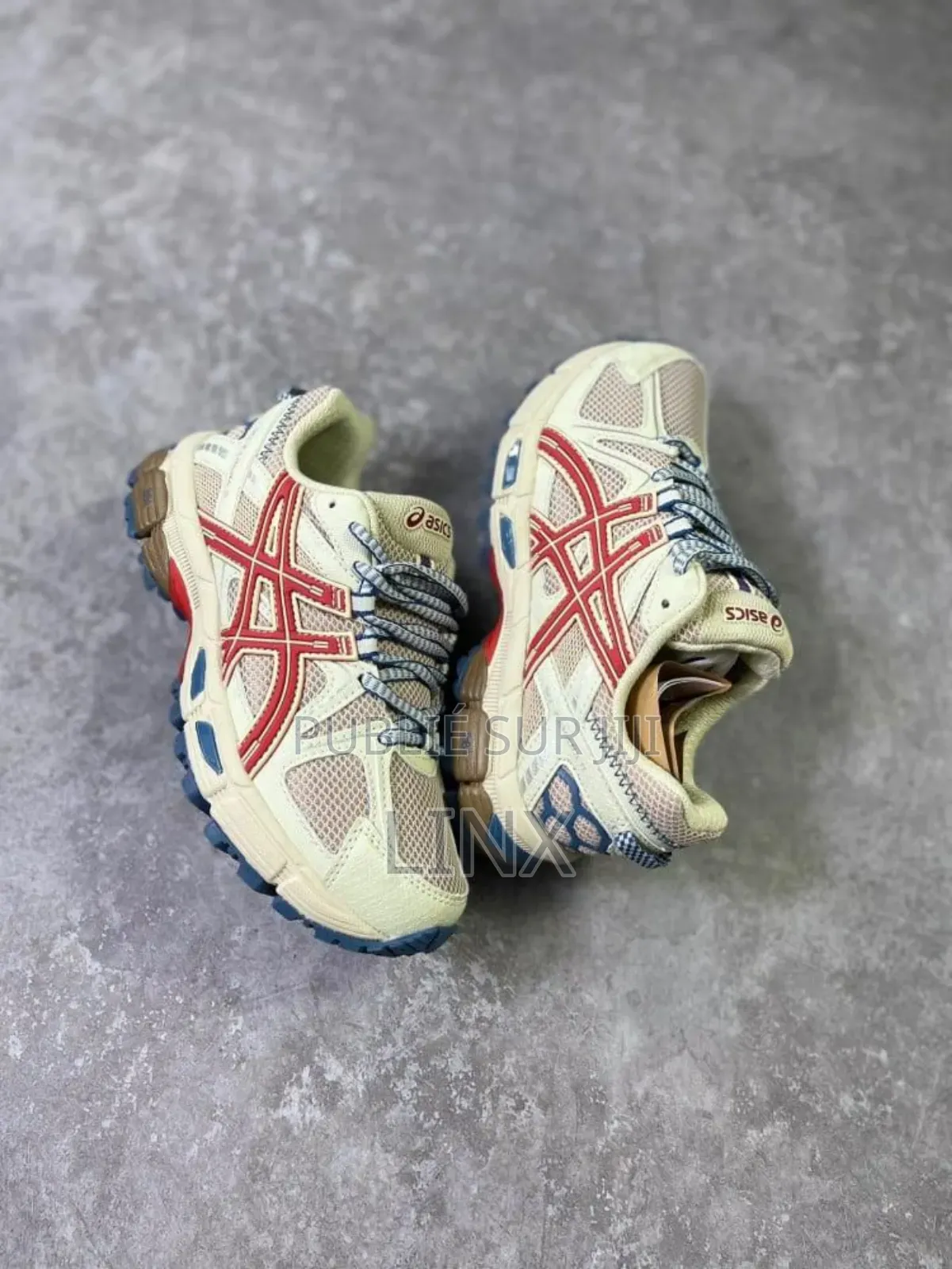 Asics Gel-Kahana 8 " Cream / Red / Blue " Disponible