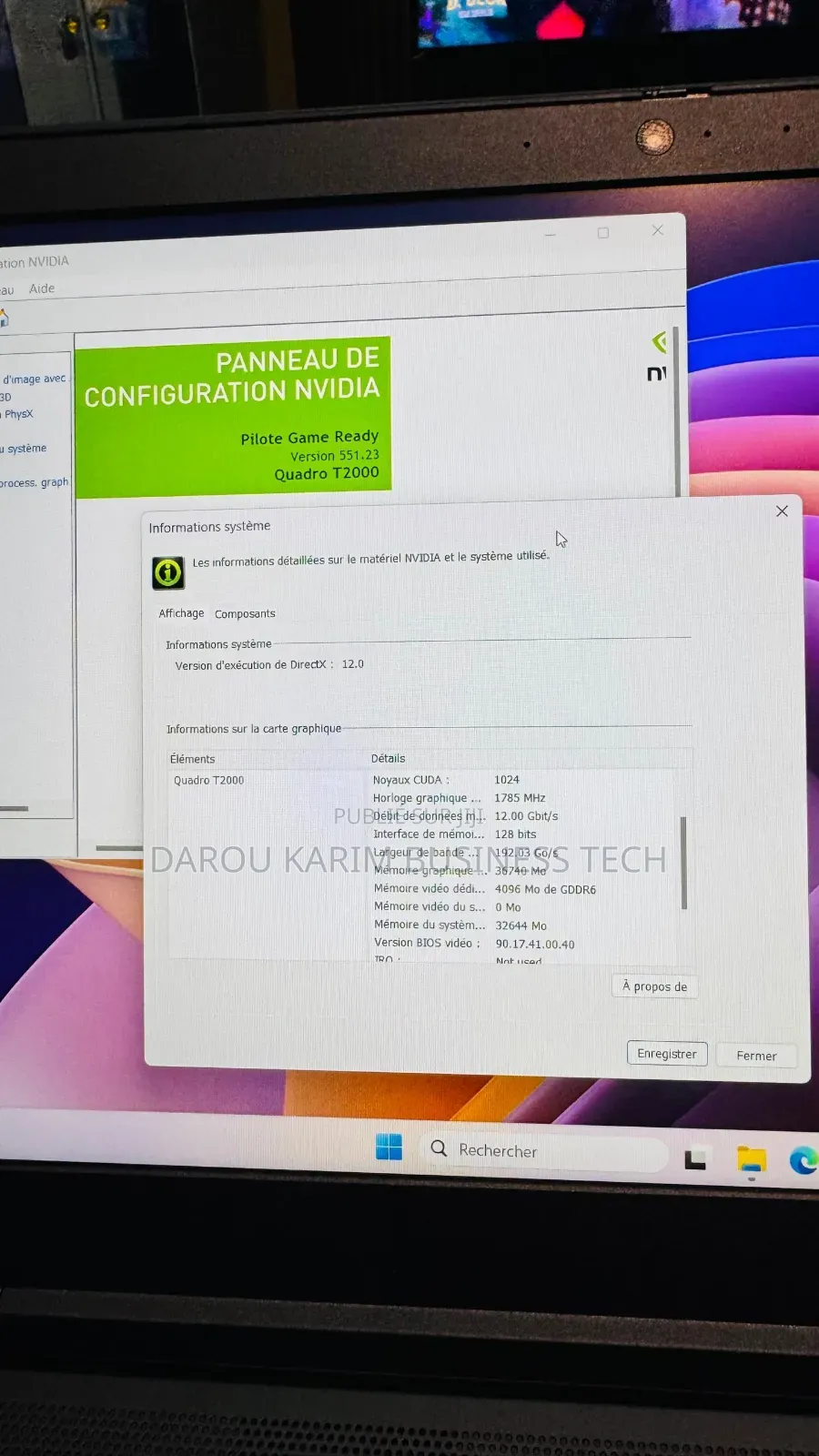 New Ordinateur Portable Lenovo 32GB Intel Core I7 SSD 512GB