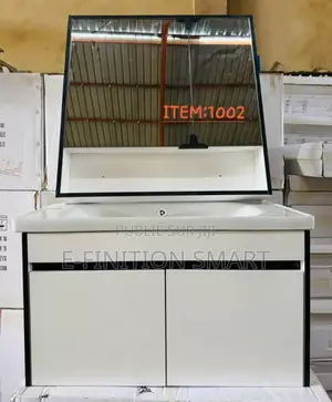 Meuble De Salle De Bain Avec Miroir Et Rangement