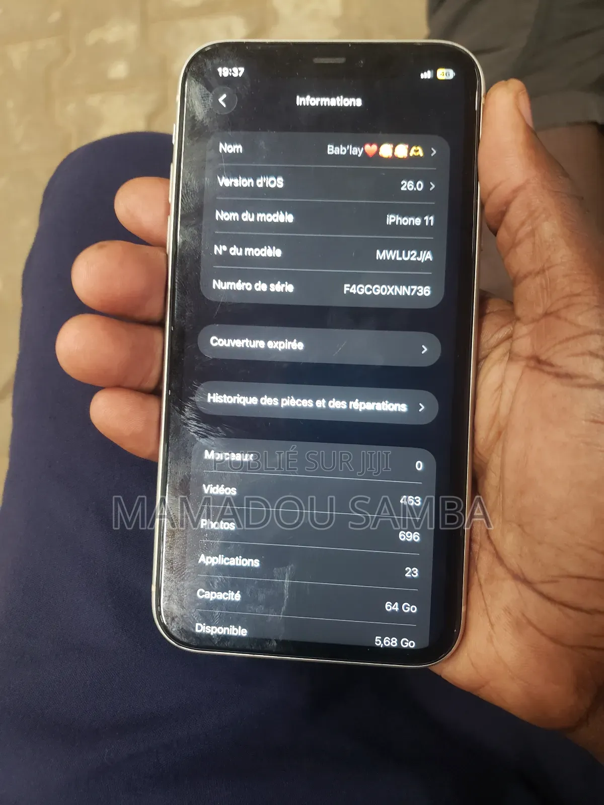 New Apple iPhone 11 64 GB Blanc