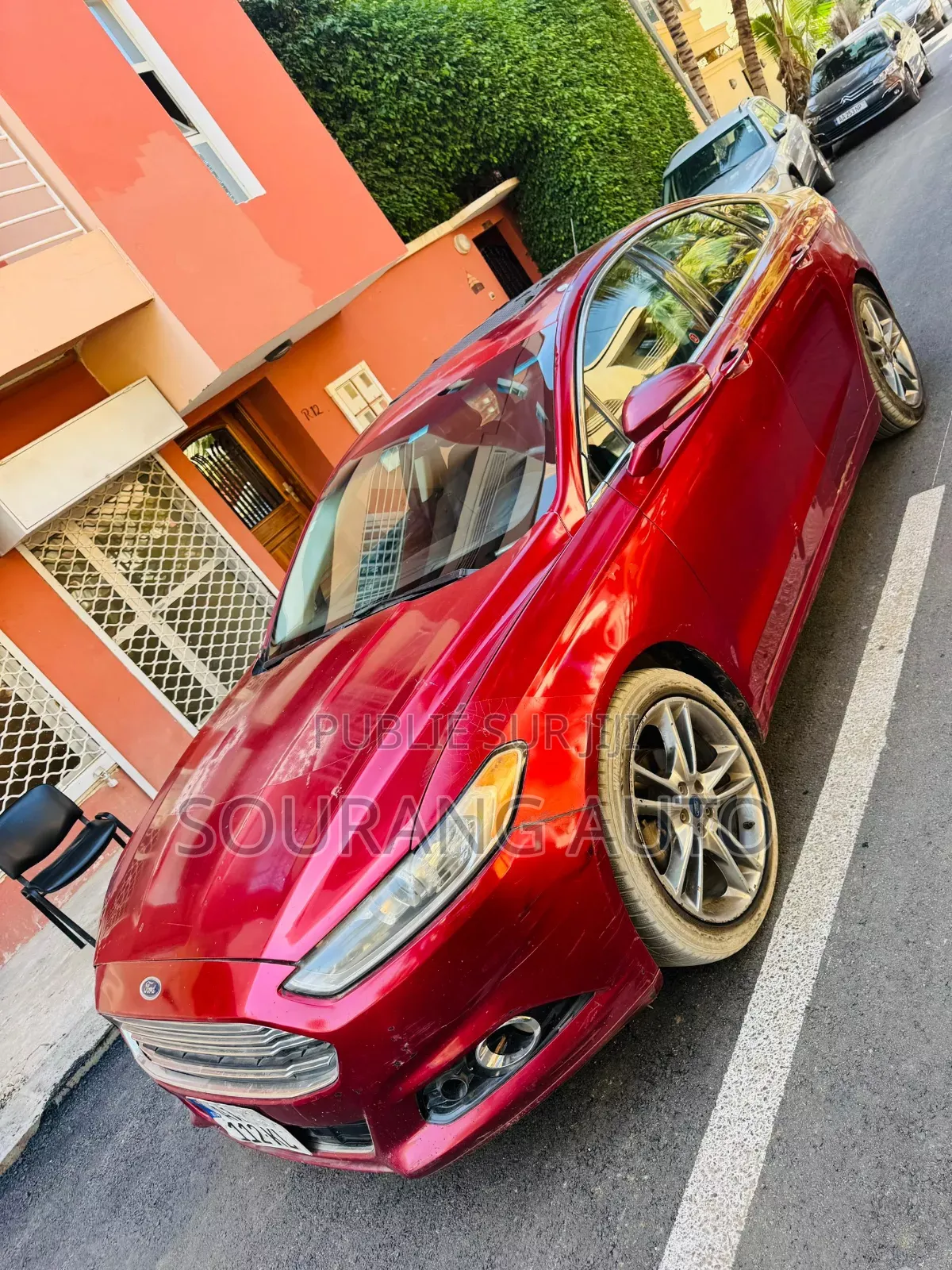 Ford Fusion Titanium AWD 2016 Rouge