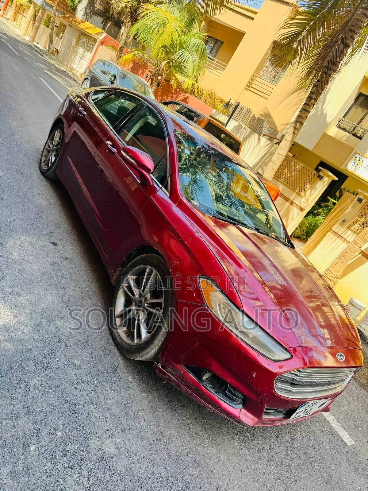 Ford Fusion Titanium AWD 2016 Rouge