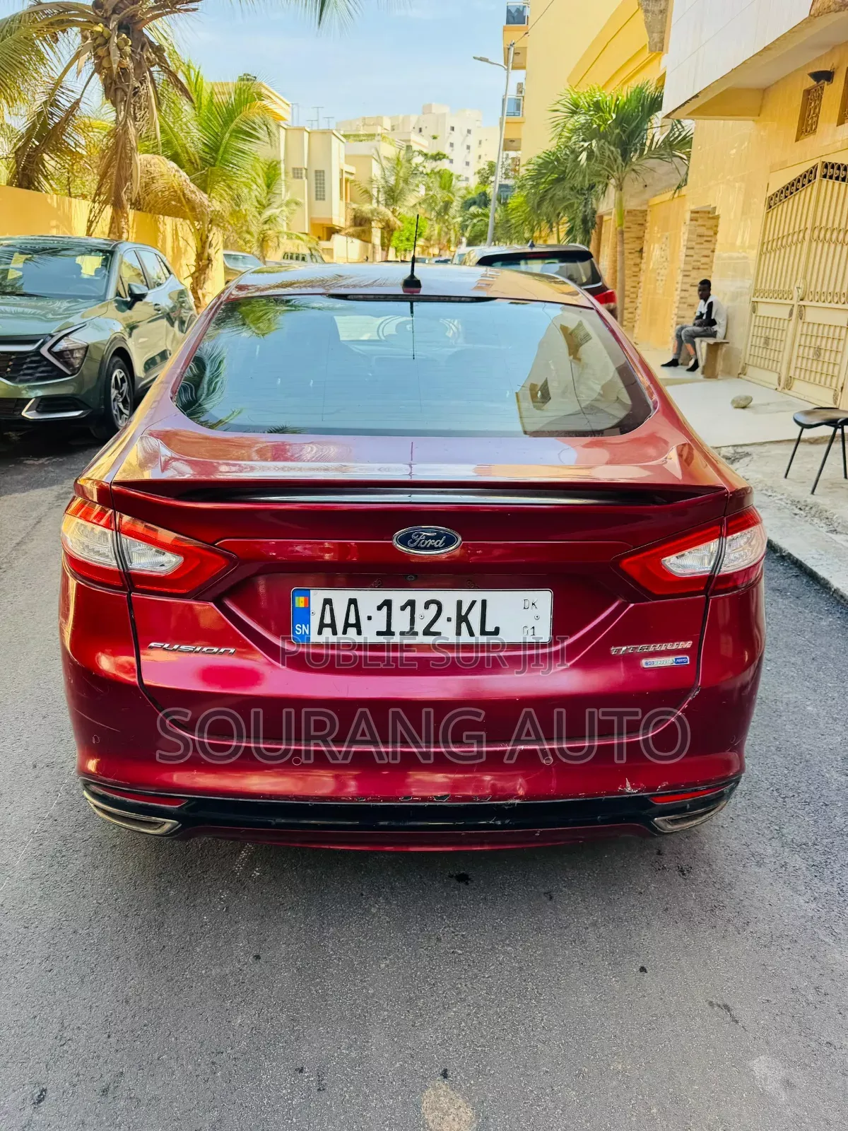 Ford Fusion Titanium AWD 2016 Rouge