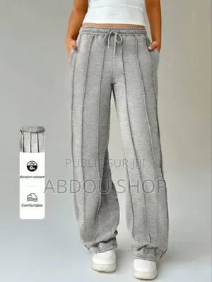 Pantalon À Taille Élastique Avec Des Cordons Et Poches