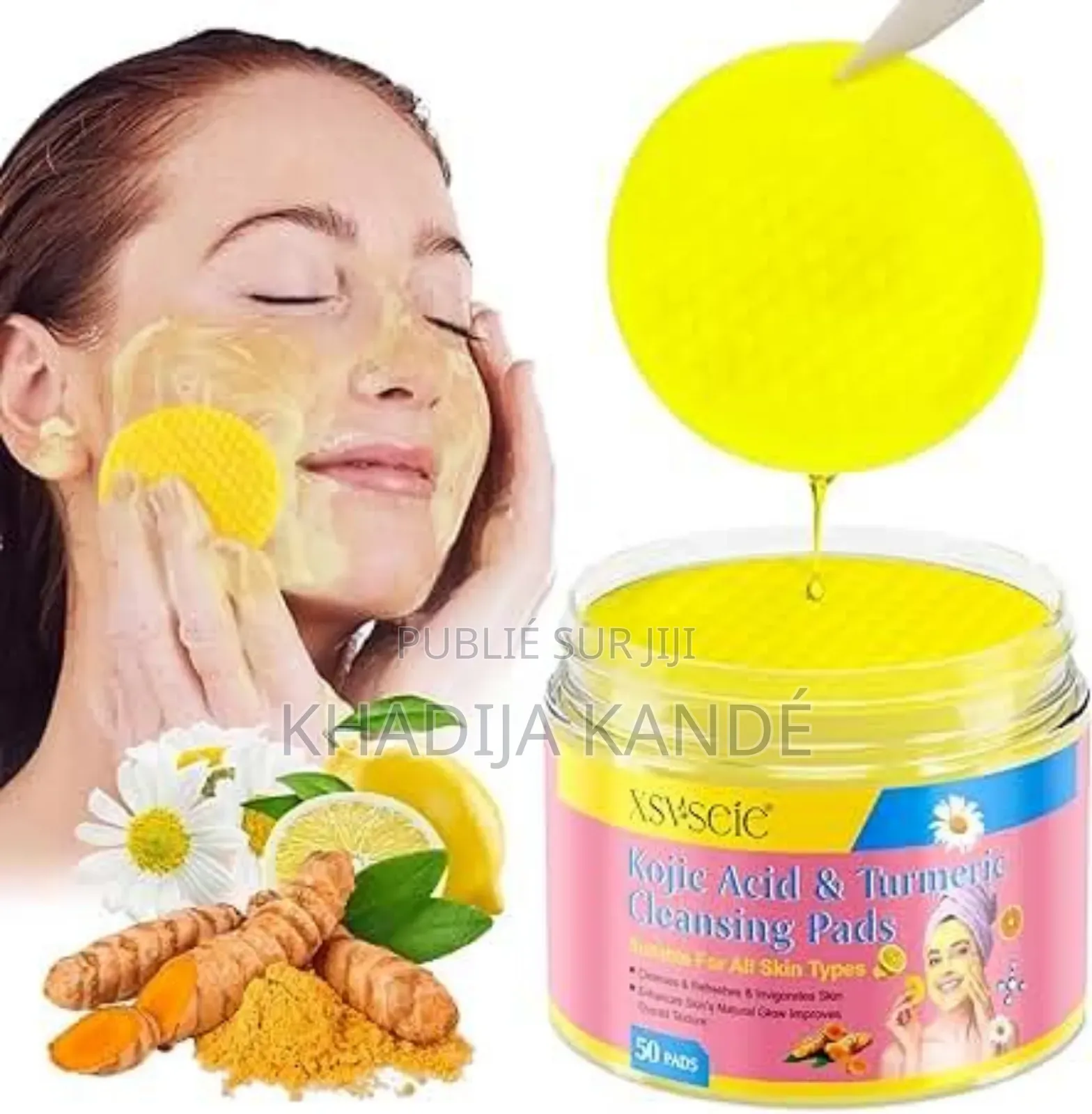 Tampon Nettoyant À Base De Curcuma