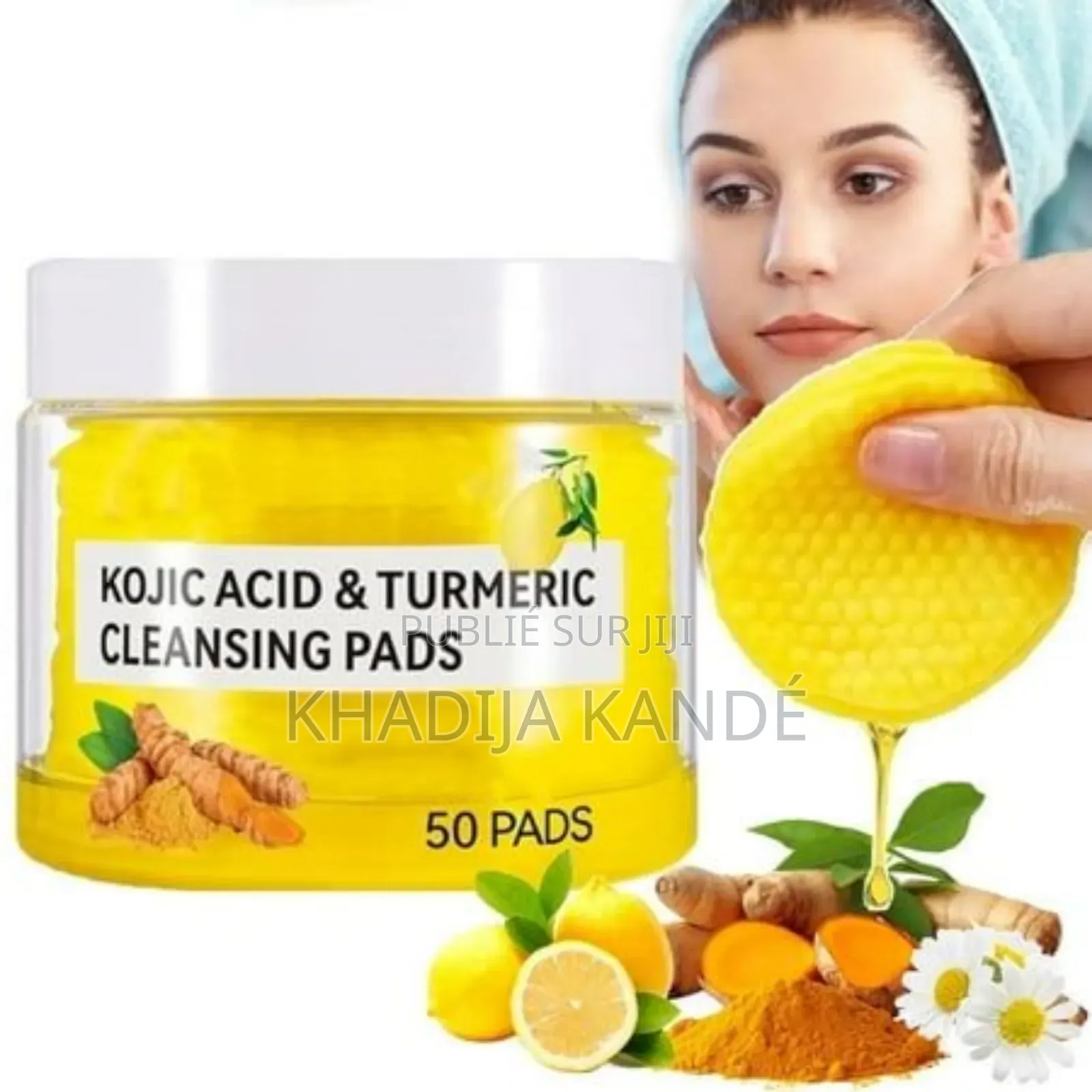 Tampon Nettoyant À Base De Curcuma