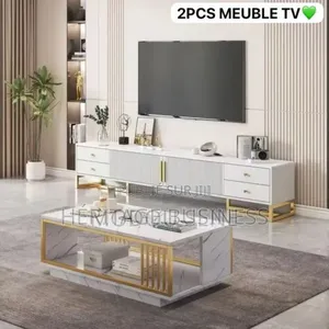 Photo - Meuble Tv Avec Table Basse