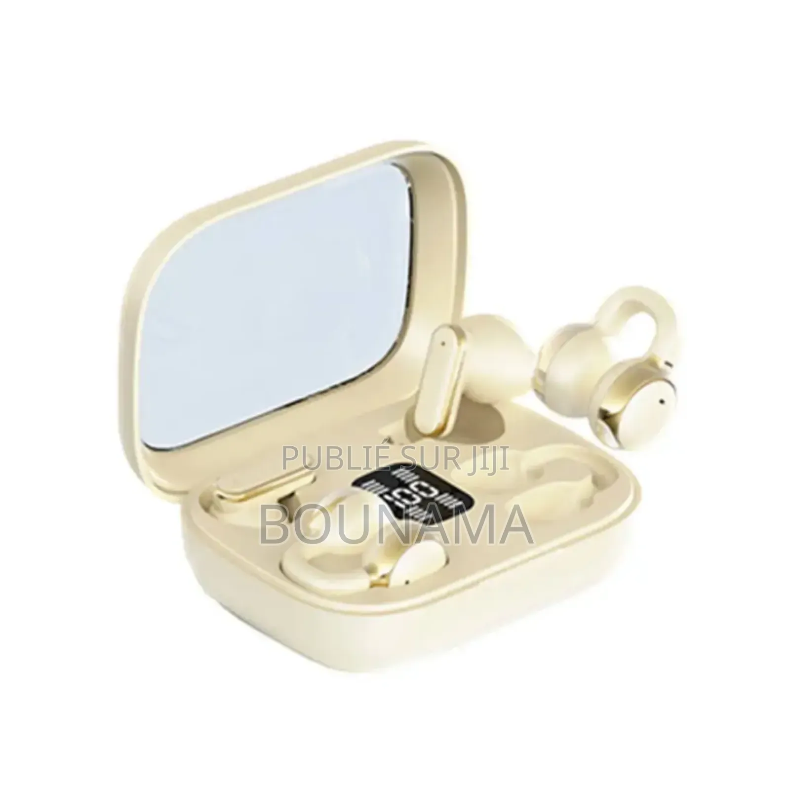 *Écouteurs Bluetooth TWS Avec Boîtier Miroir Led