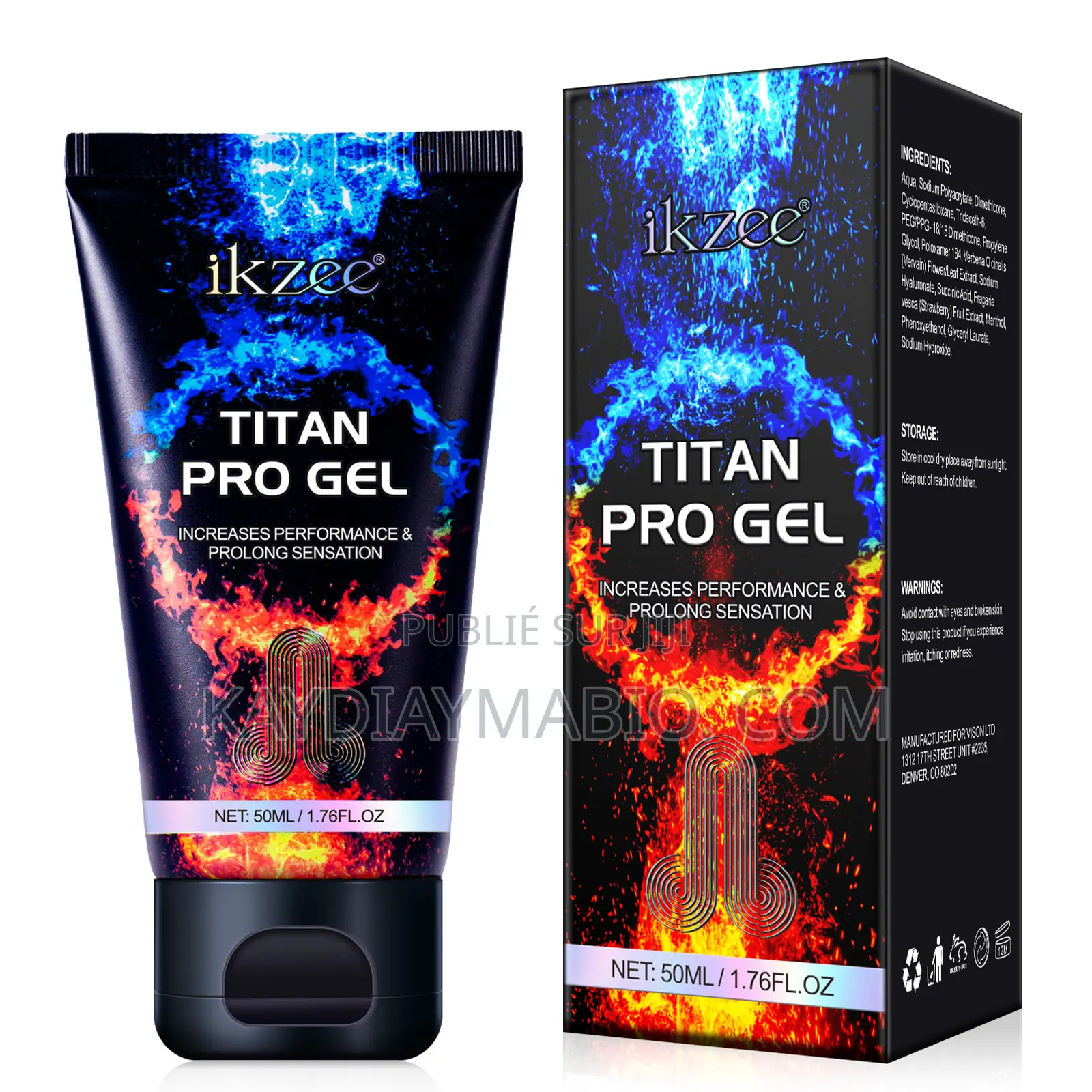 Titan Gel Pro – Pour l'Agrandissement Du Pénis Et Eerection
