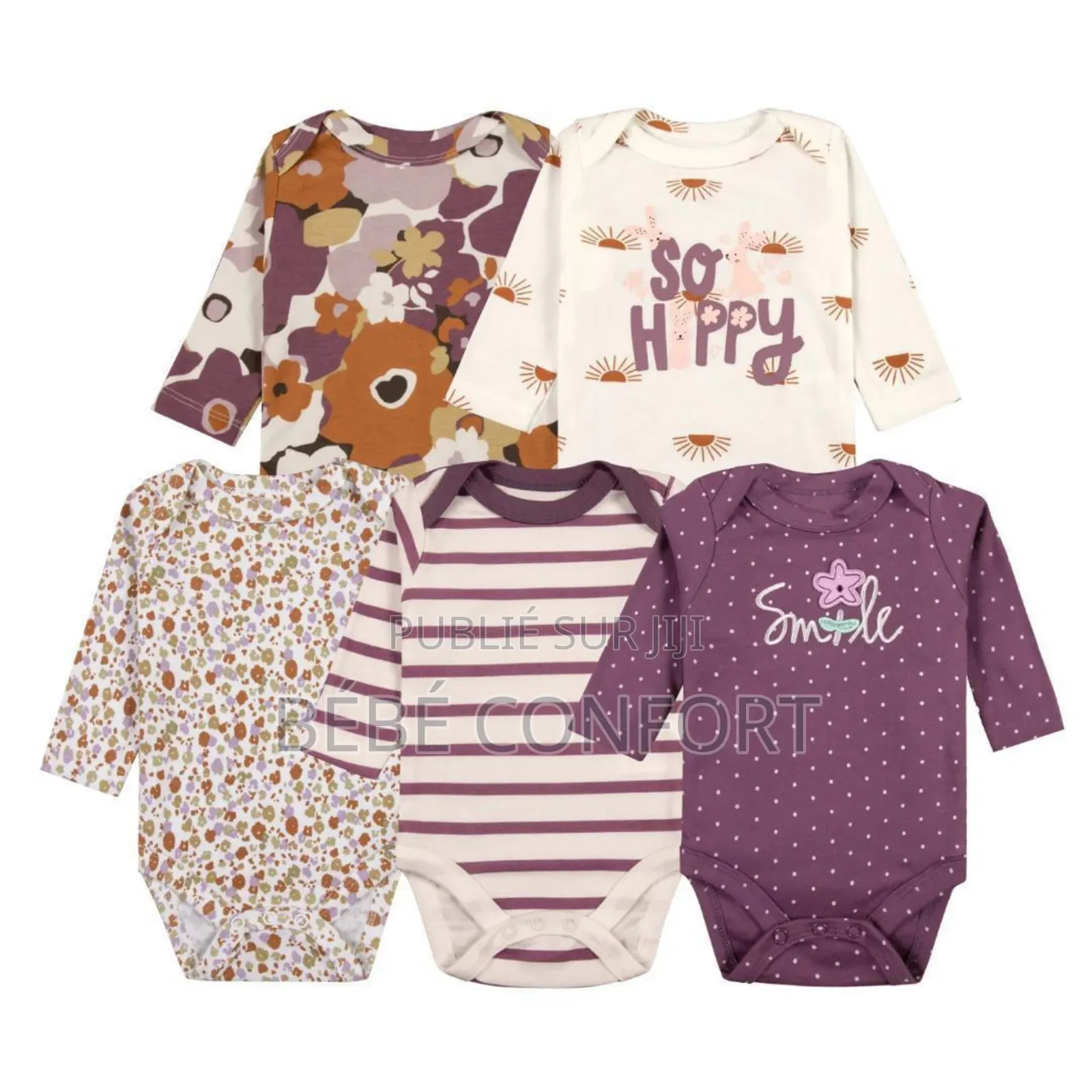 Lot De 5 Bodies Longues Manches