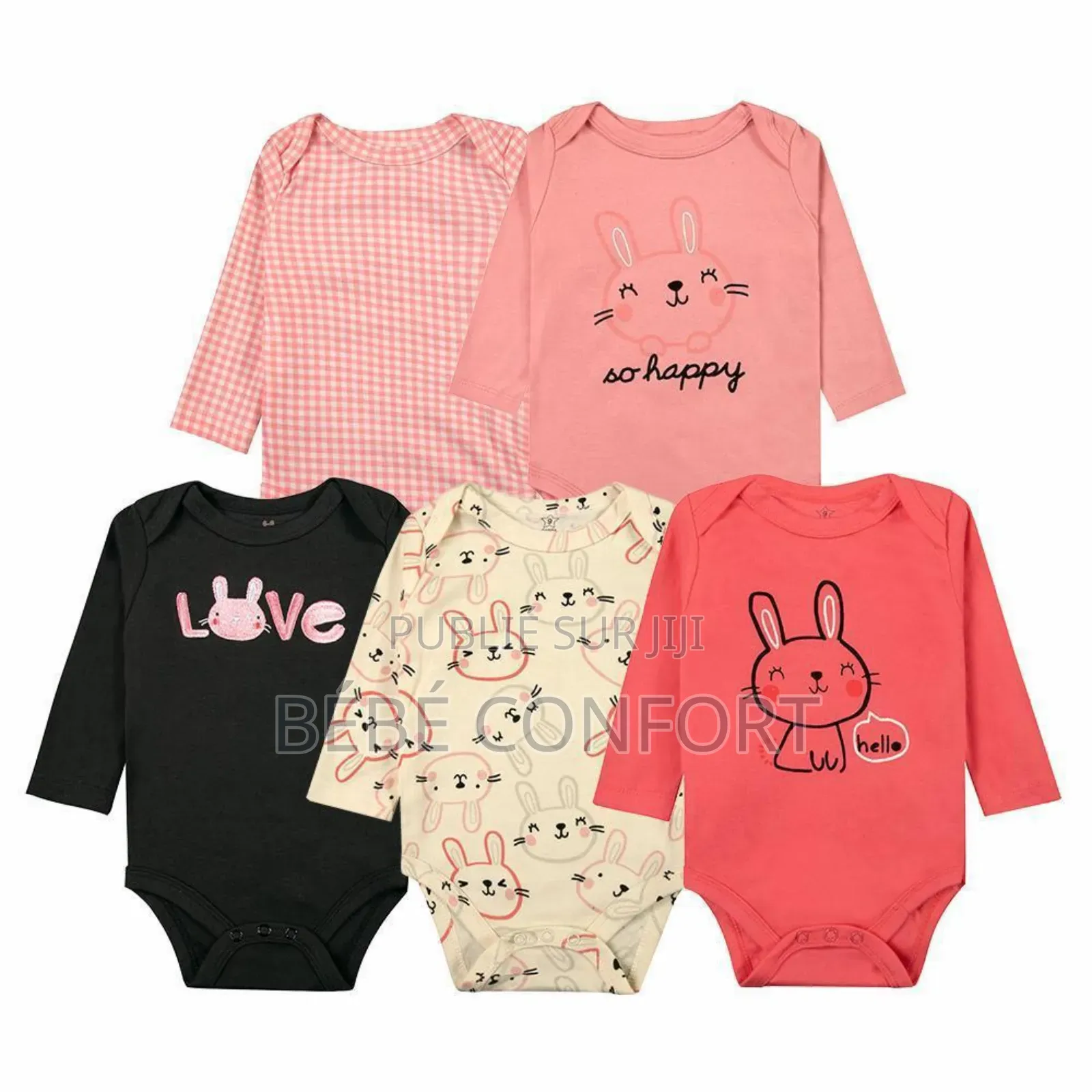 Lot De 5 Bodies Longues Manches