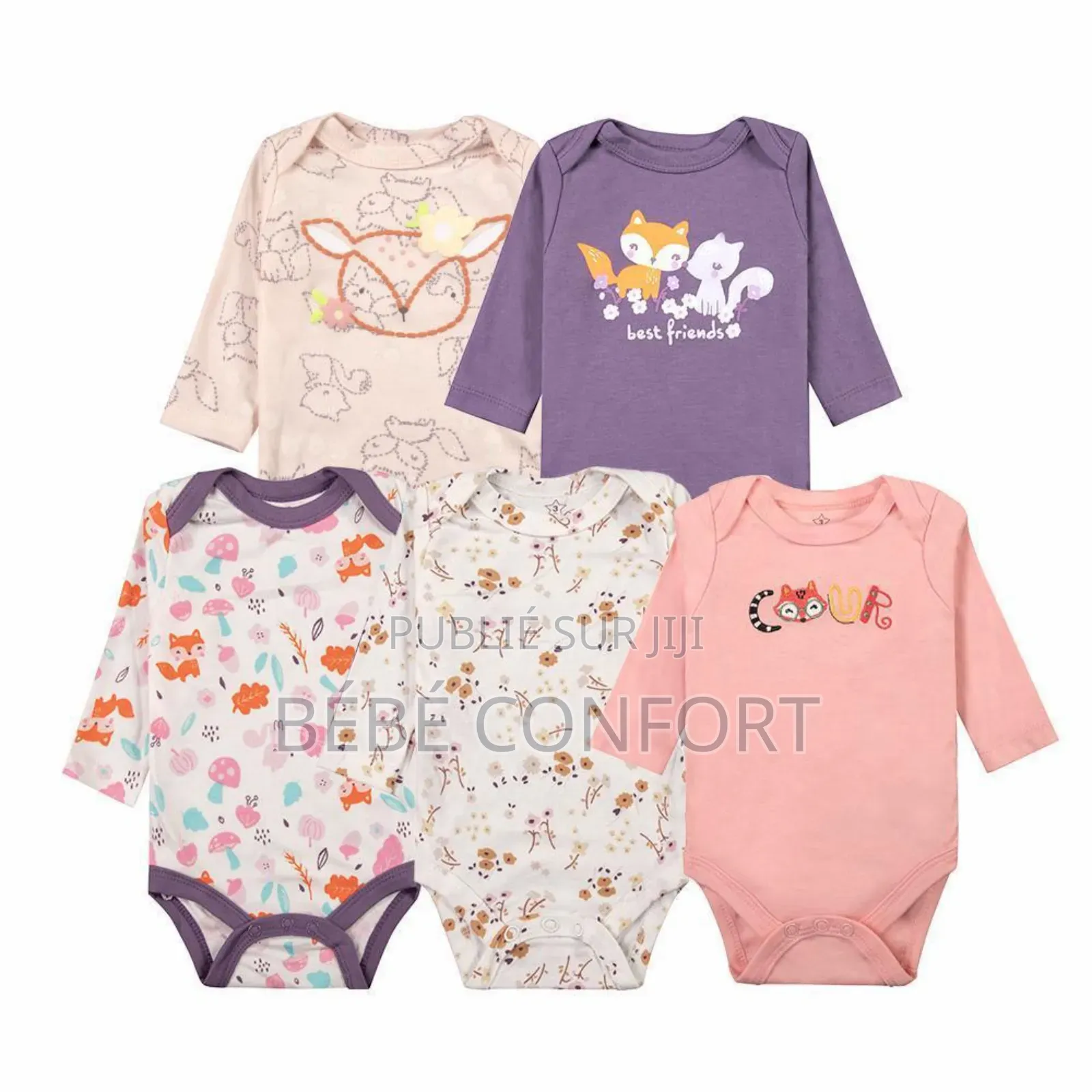 Lot De 5 Bodies Longues Manches