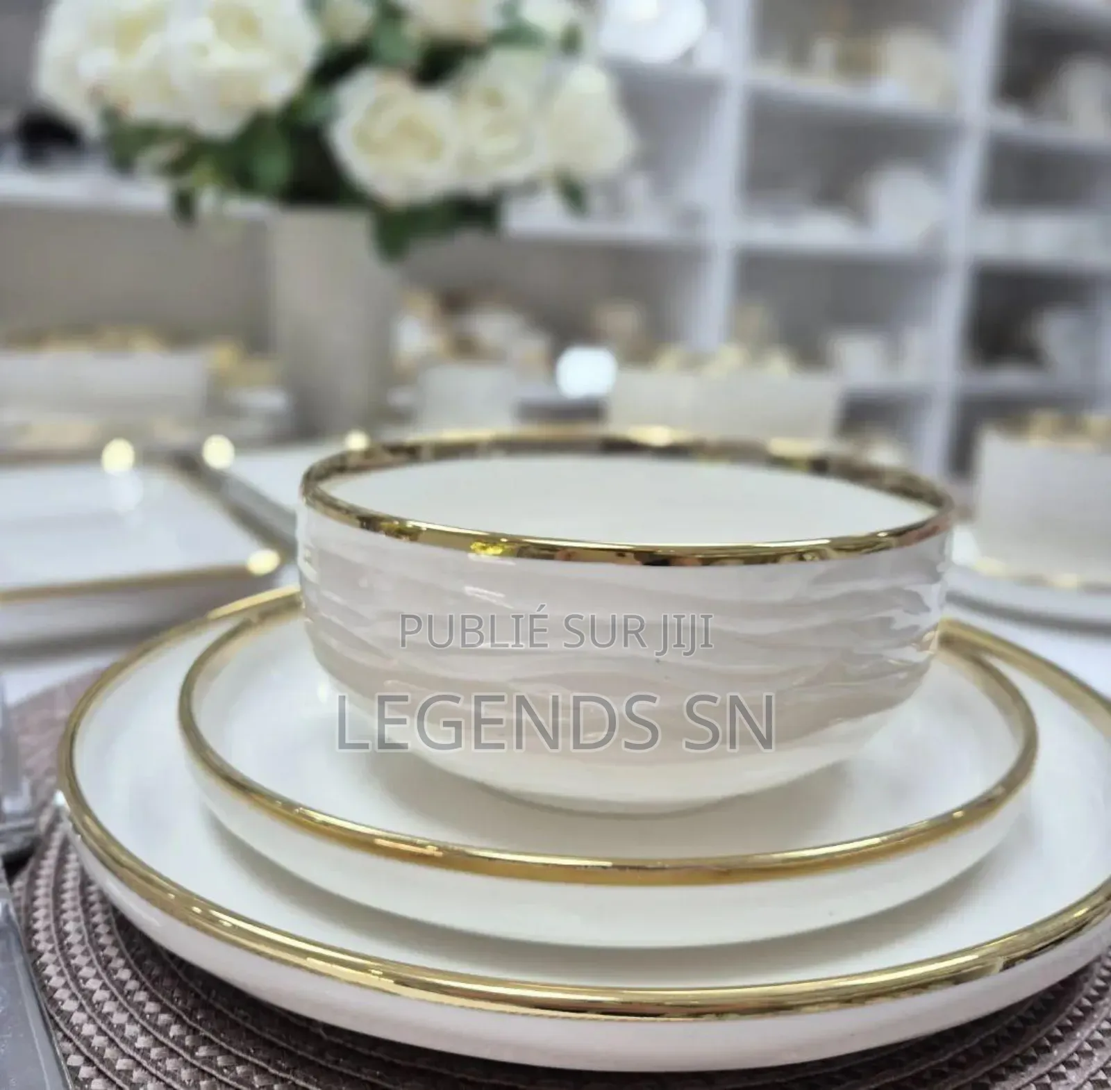 Service Vaisselle 32 Pièces en Porcelaine