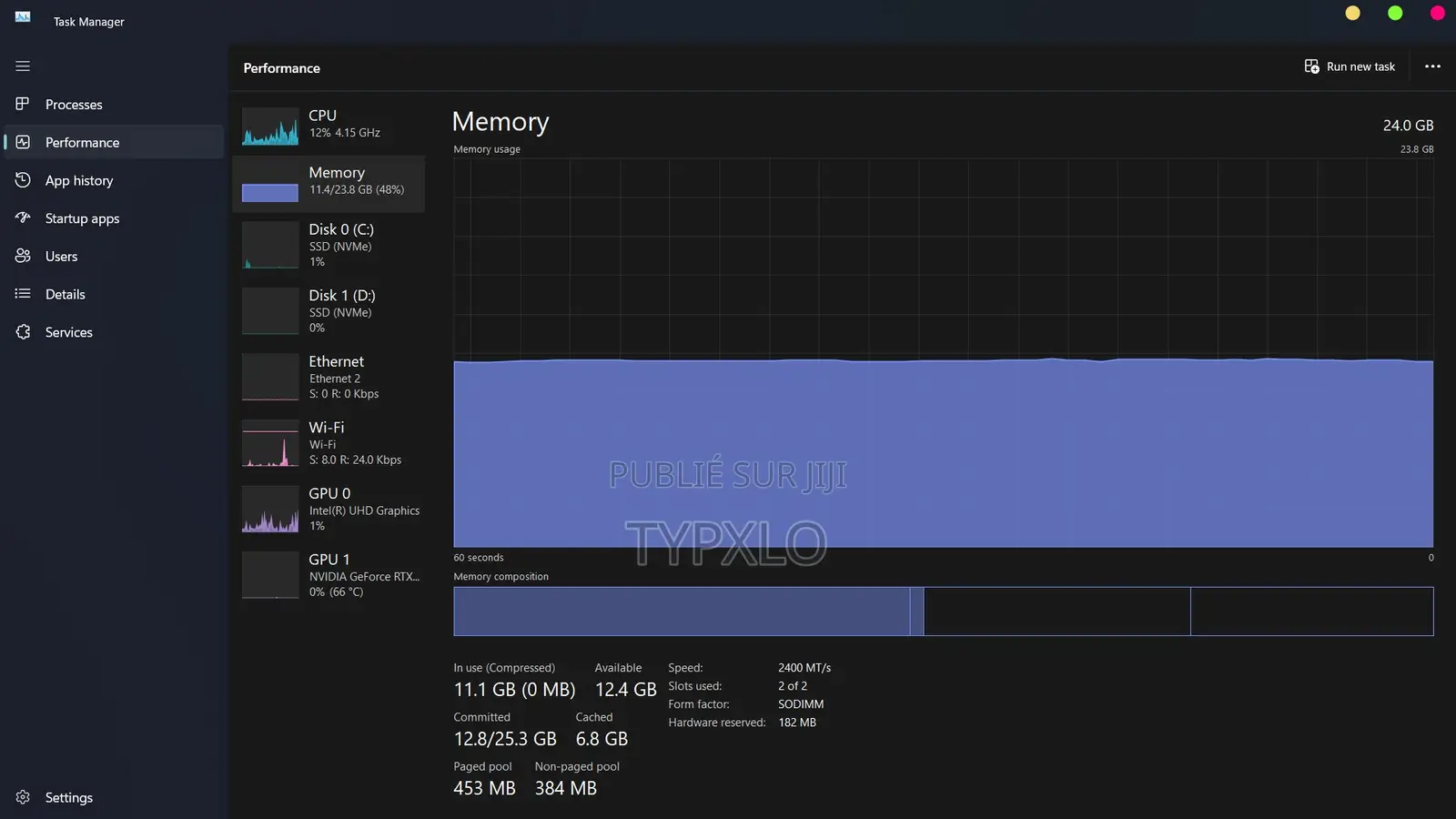Ordinateur portable MSI GF65 Thin 10UE 24GB Intel Core i5 SSD 750GB