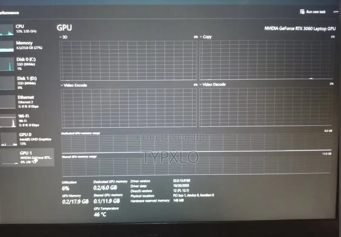 Ordinateur portable MSI GF65 Thin 10UE 24GB Intel Core i5 SSD 750GB