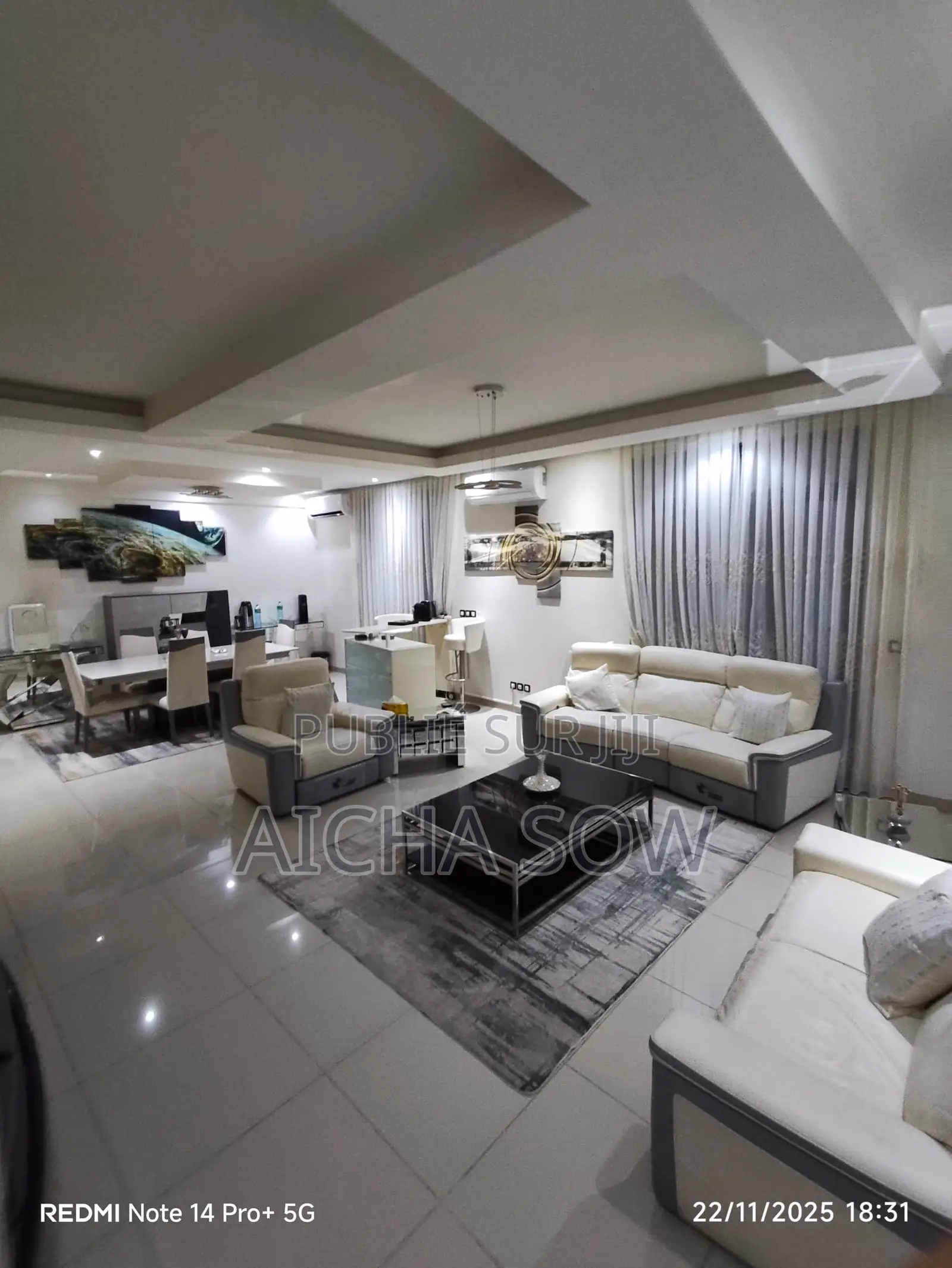 Furnished 3chbre Appartement dans Immo Logement, Almadies à Vendre