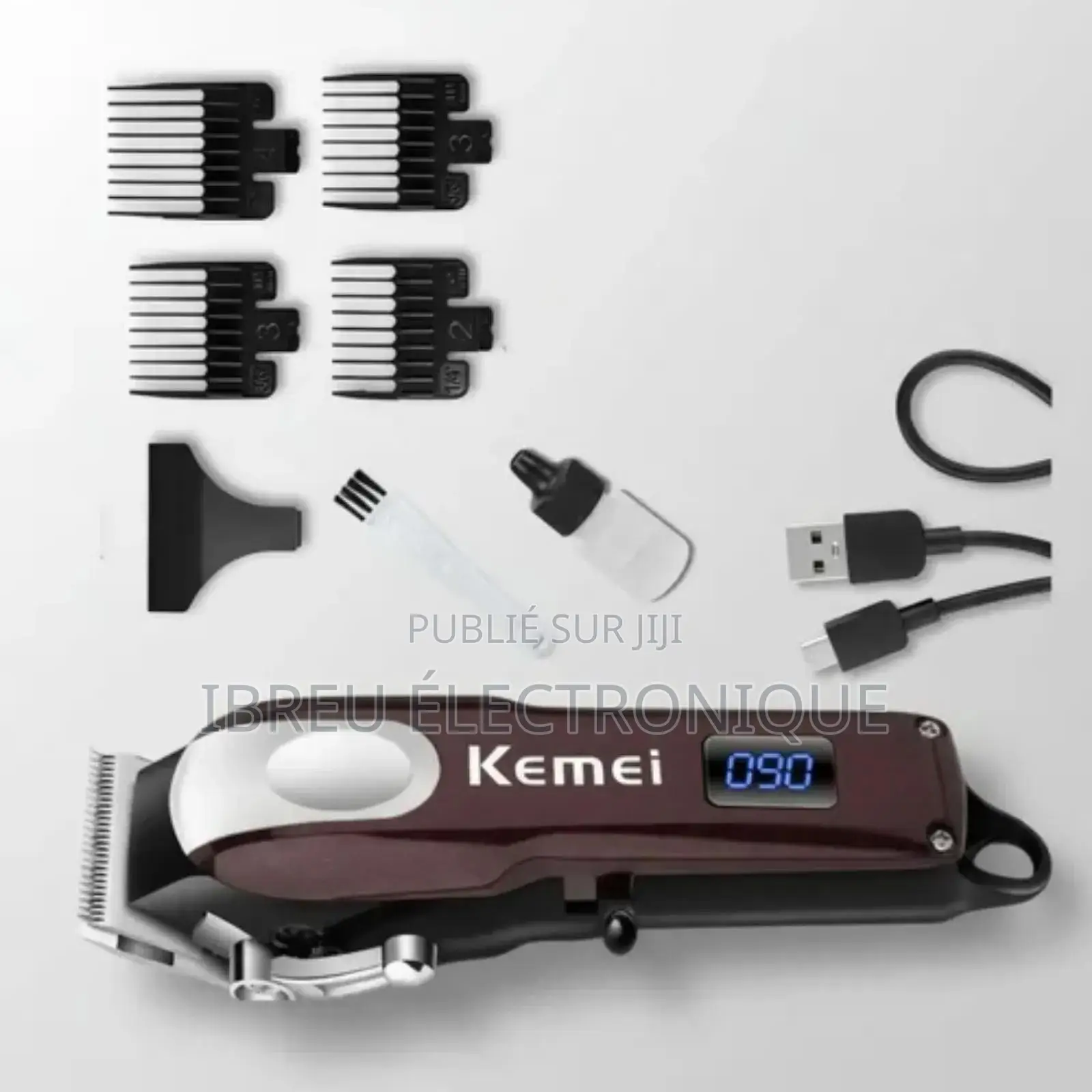 Tondeuse Professionnelle Kemei Km-233 – Puissance Précision