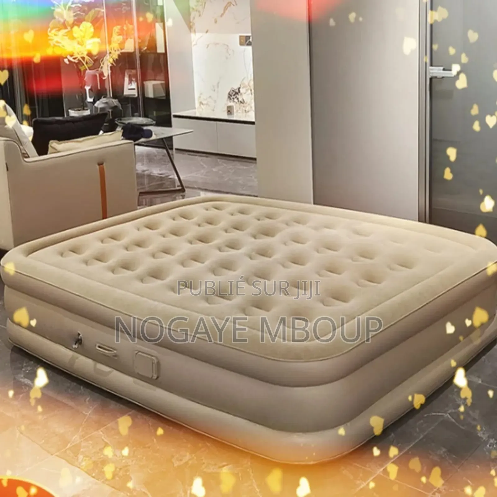 Matelas Gonflable Avec Pompe Électrique Intégrée 2place