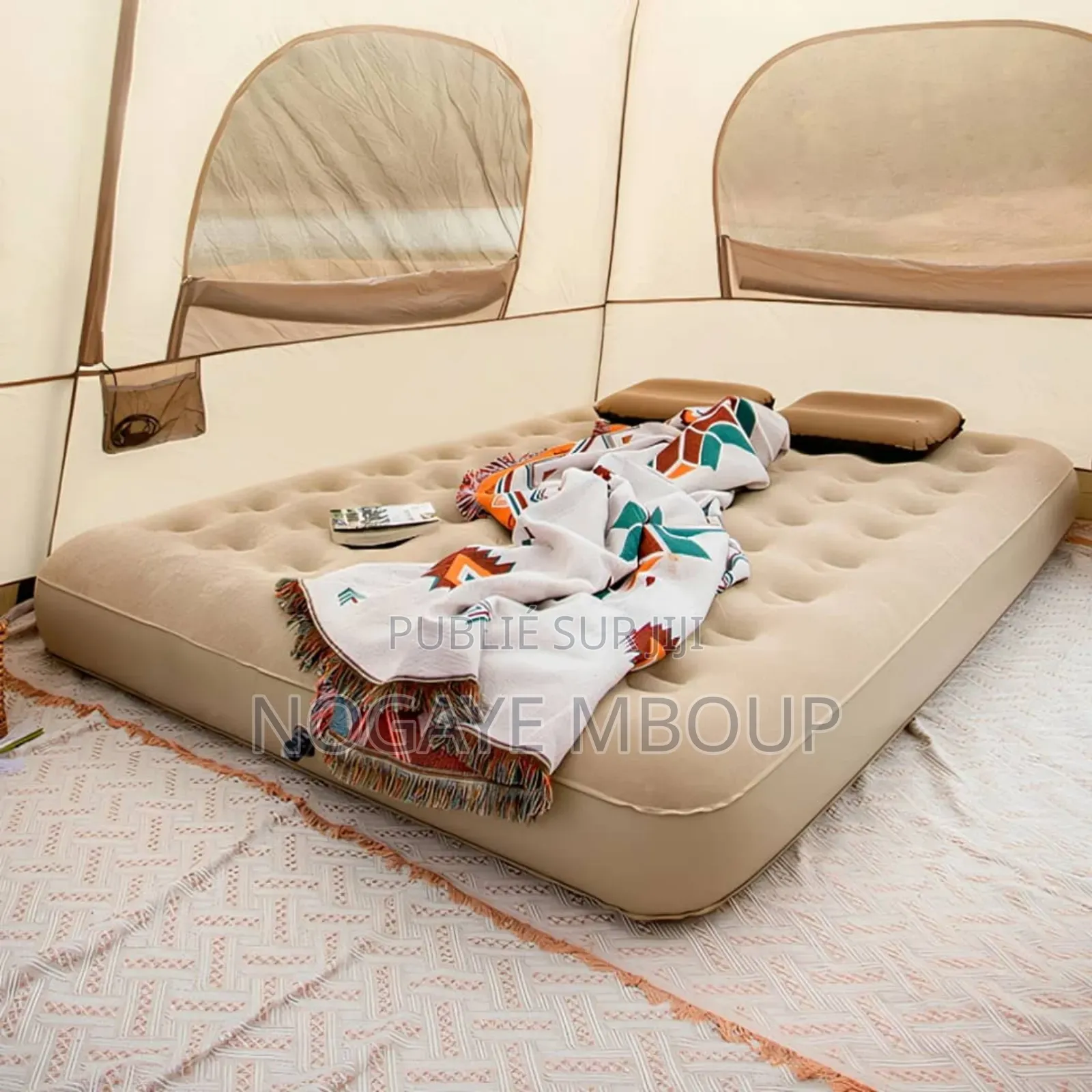 Matelas Gonflable Avec Pompe Électrique Intégrée 2place