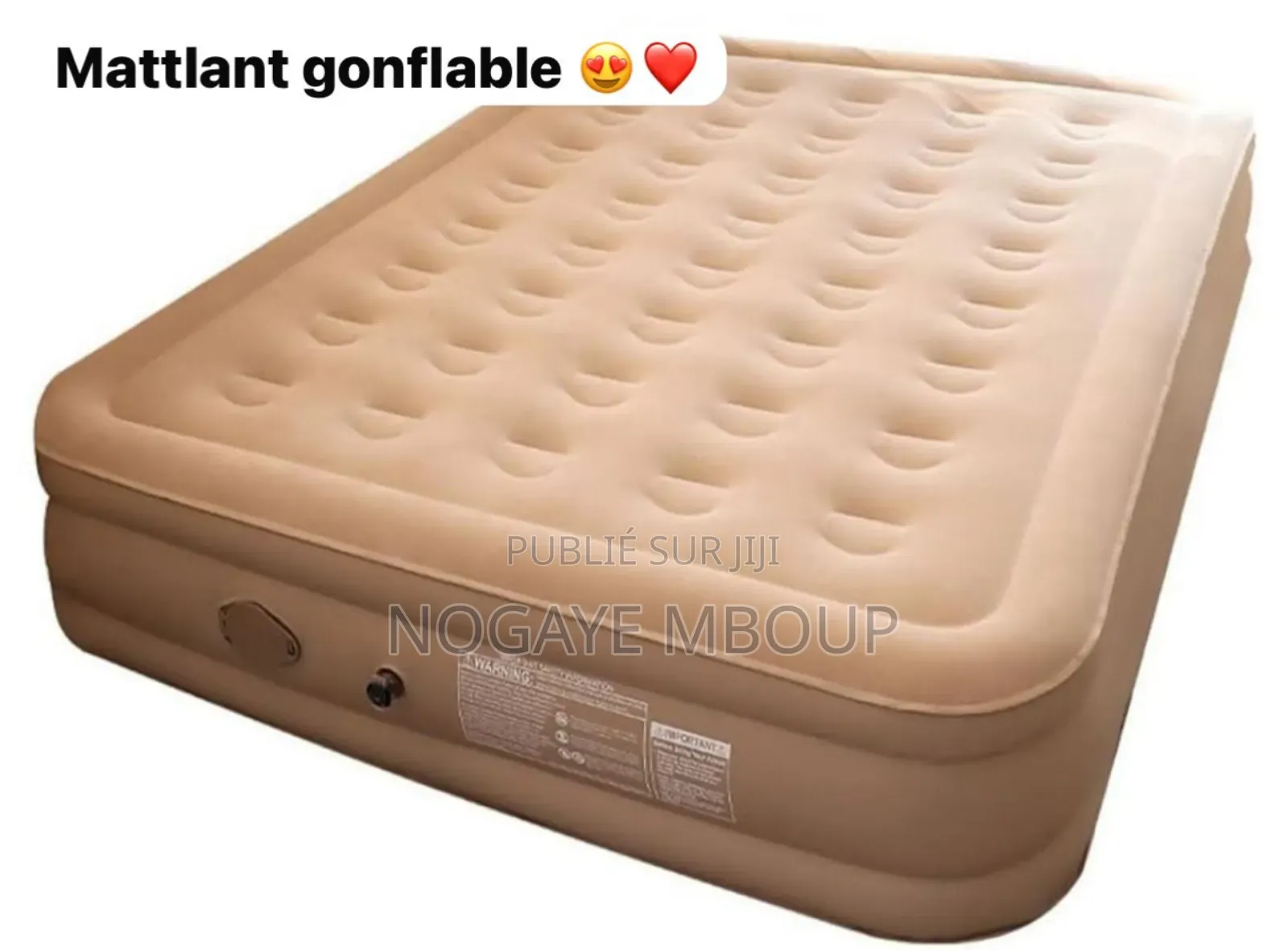 Matelas Gonflable Avec Pompe Électrique Intégrée 2place