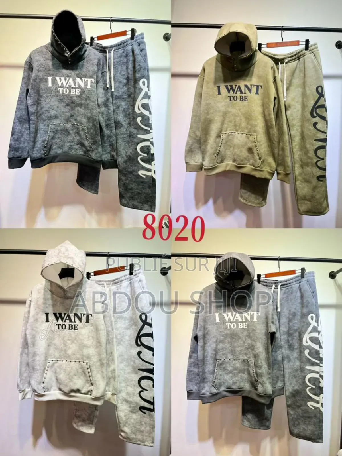 Ensemble Blouson Capuche 100% Coton Disponible