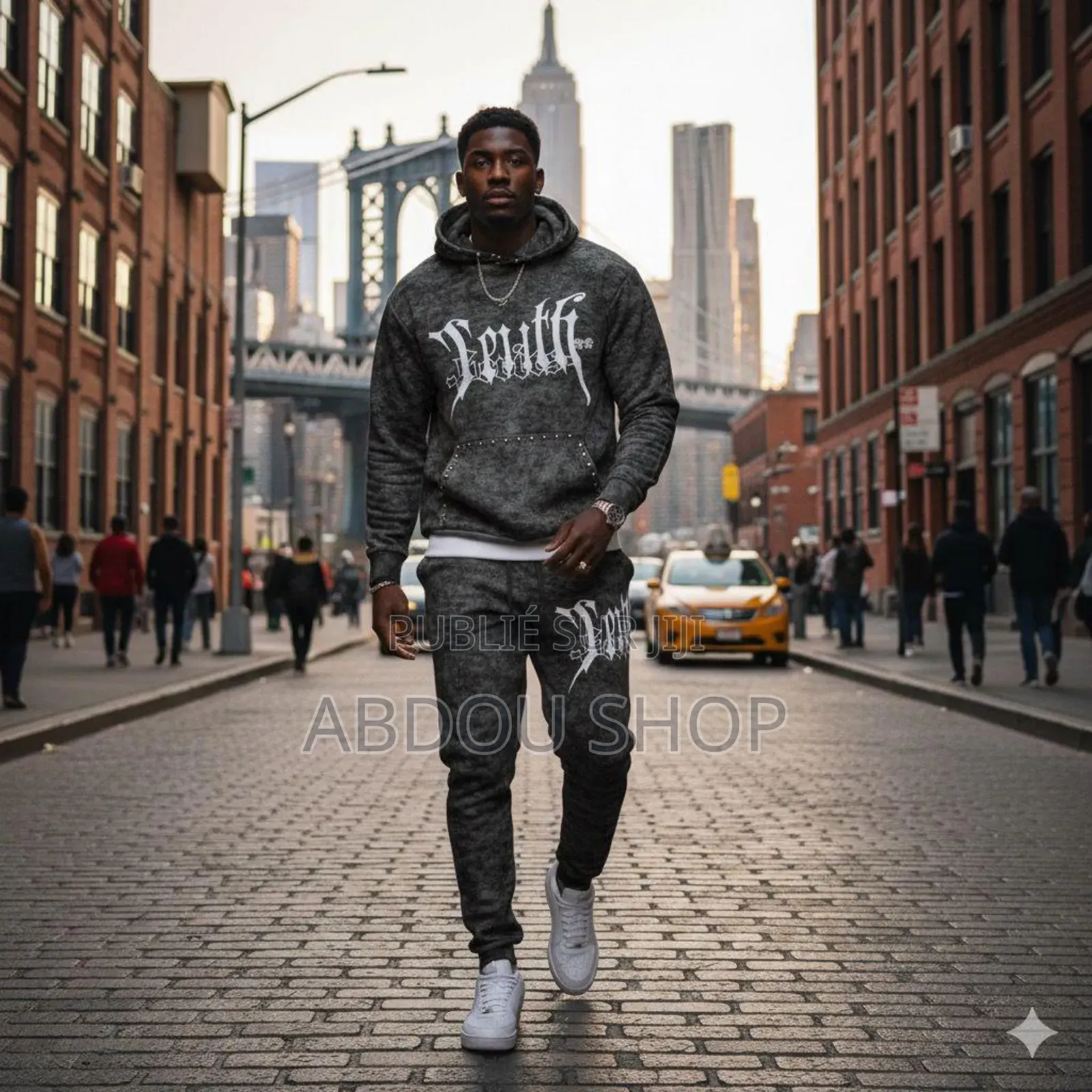 Ensemble Blouson Capuche 100% Coton Disponible