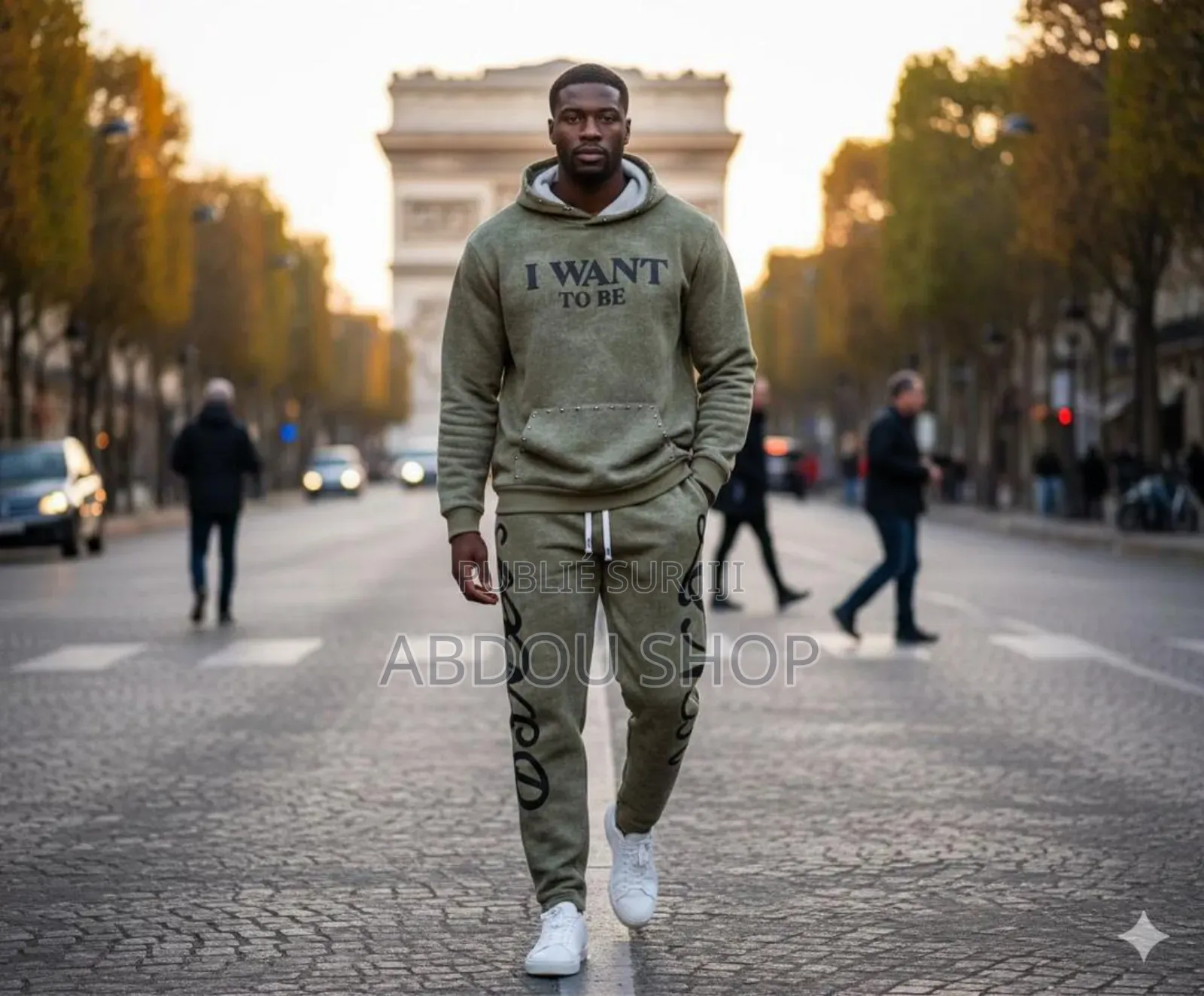 Ensemble Blouson Capuche 100% Coton Disponible