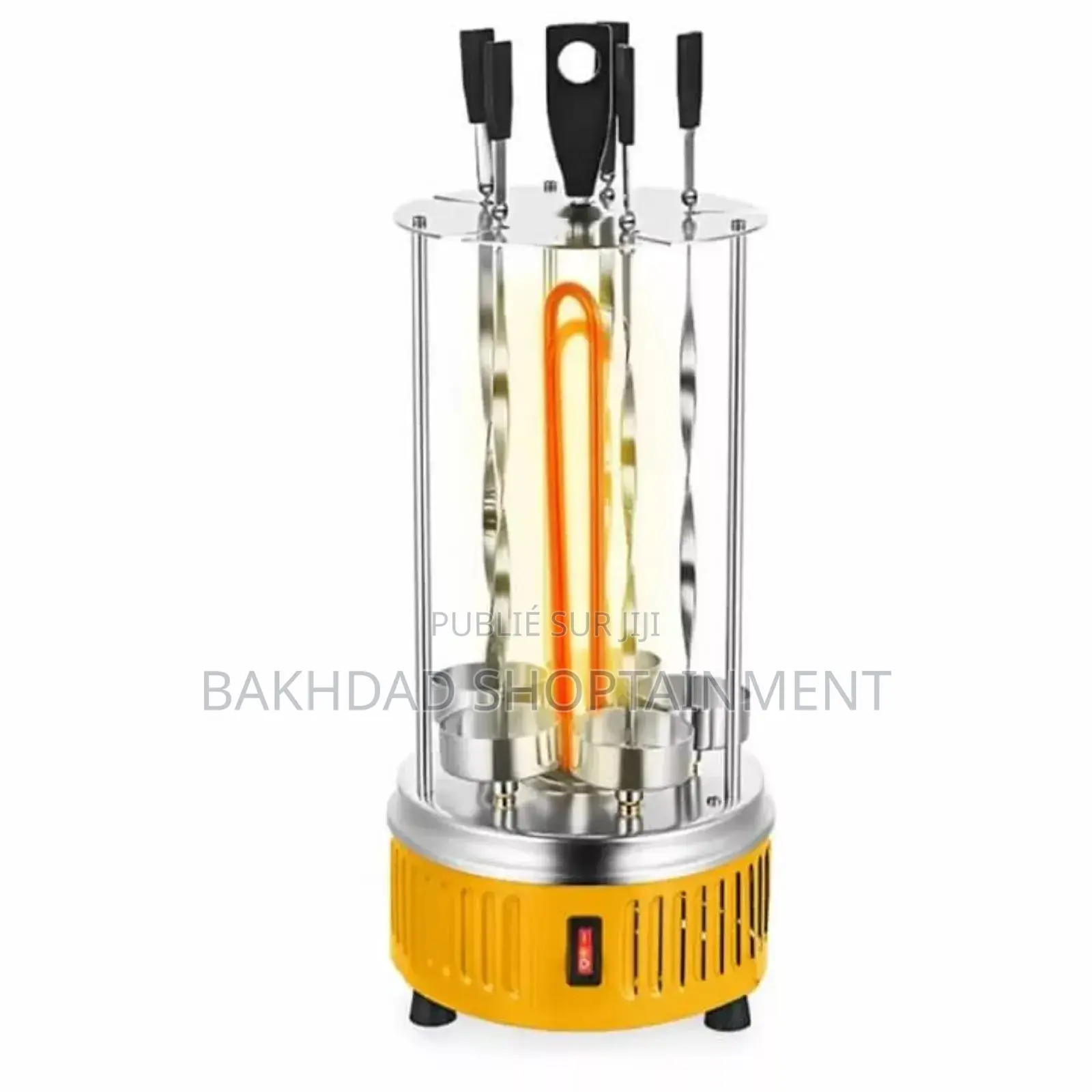 Barbecue Électrique À Brochettes – Sokany Sk-6611 |1000w, 6 Brochette