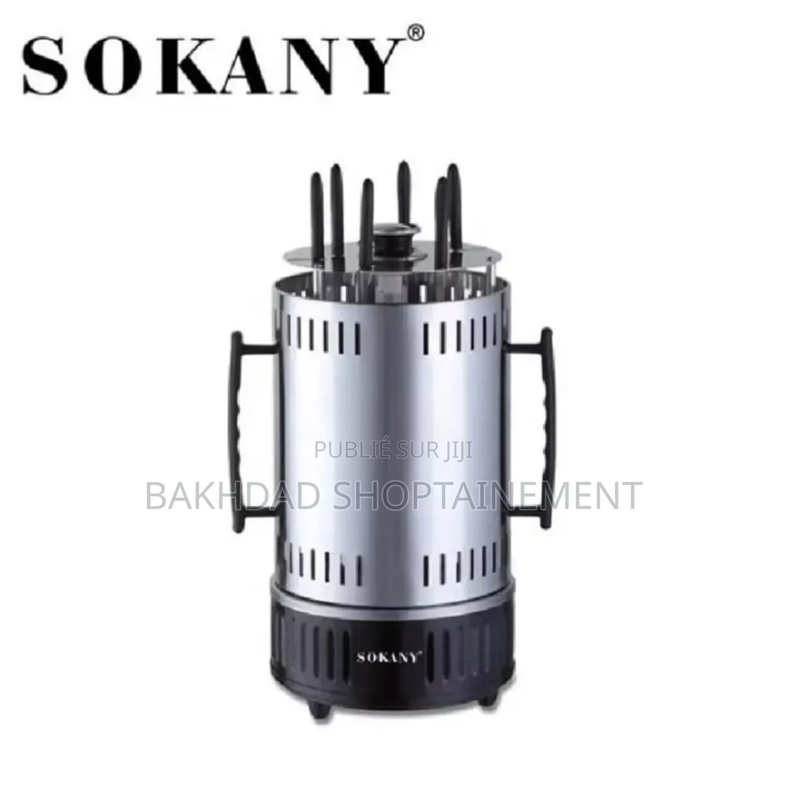 Barbecue Électrique À Brochettes – Sokany Sk-6611 |1000w, 6 Brochette