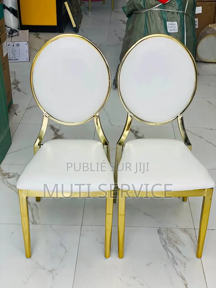 Chaise De Cérémonie Dorée Luxe