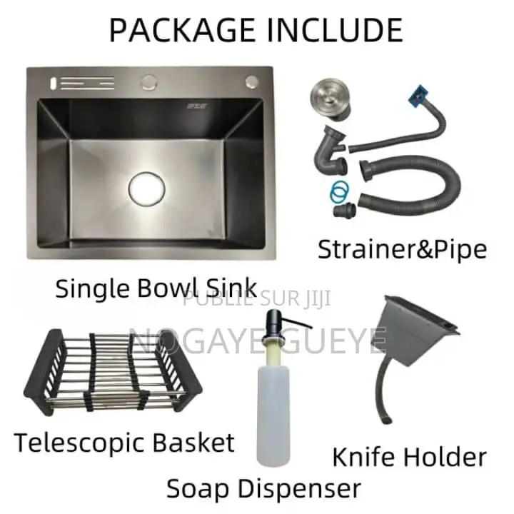 Évier Cuisine Lour Original Avec Siphon Robinet Ensemble