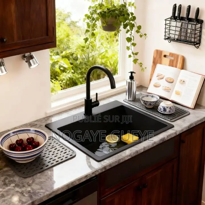 Évier Cuisine Lour Original Avec Siphon Robinet Ensemble