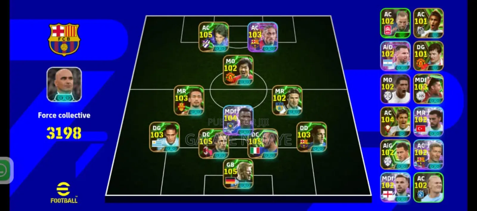 Compte Efootball De Puissance 3200 À Vendre