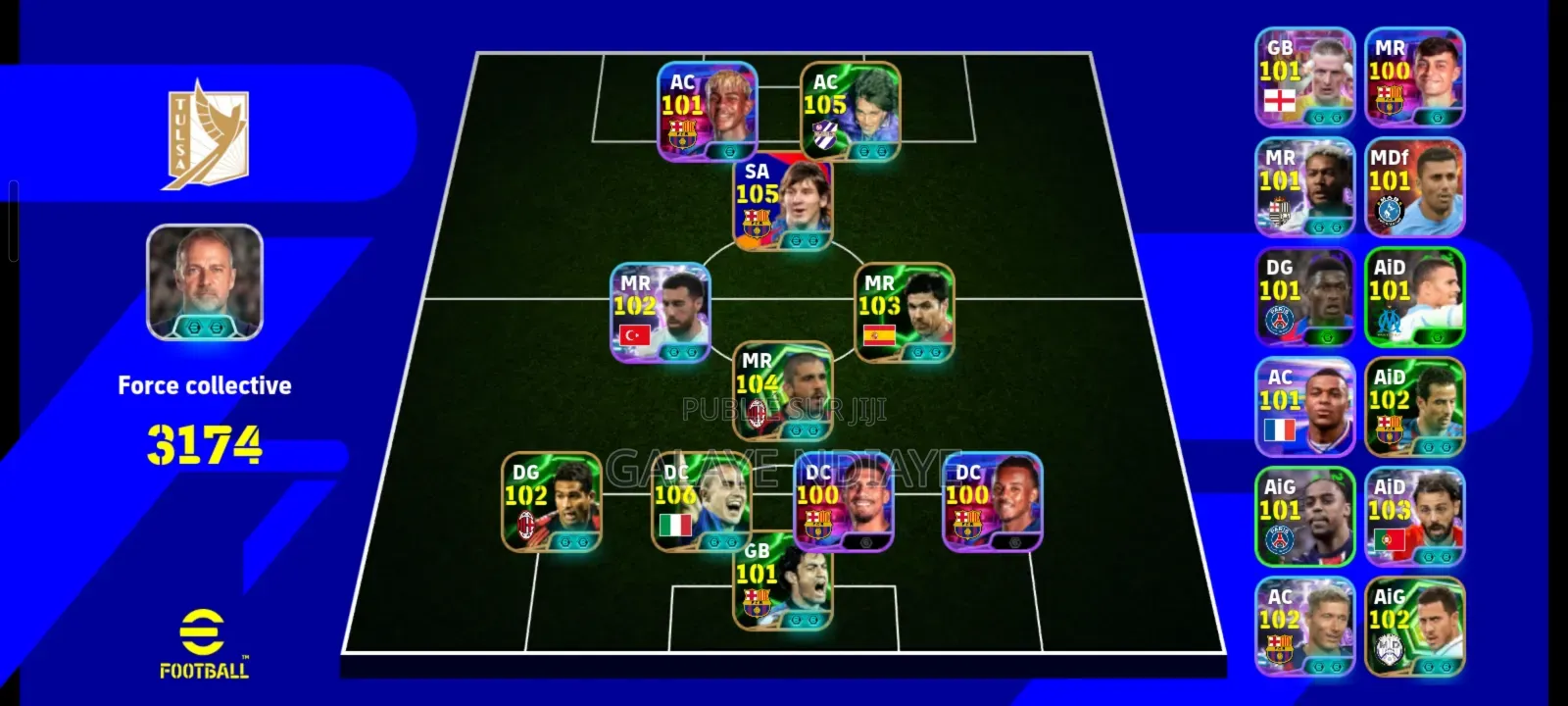 Compte Efootball De Puissance 3176 À Vendre