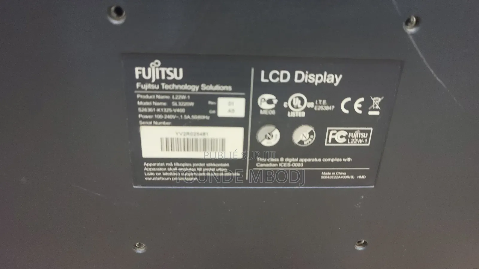 Écran Ordinateur 22"