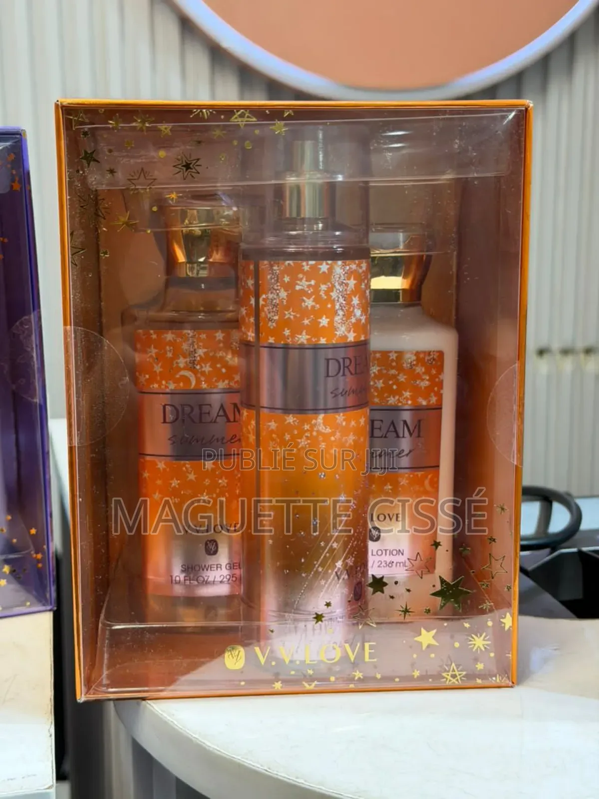 Box De Crème Parfumé+Gel De Douche+Brume De Corps