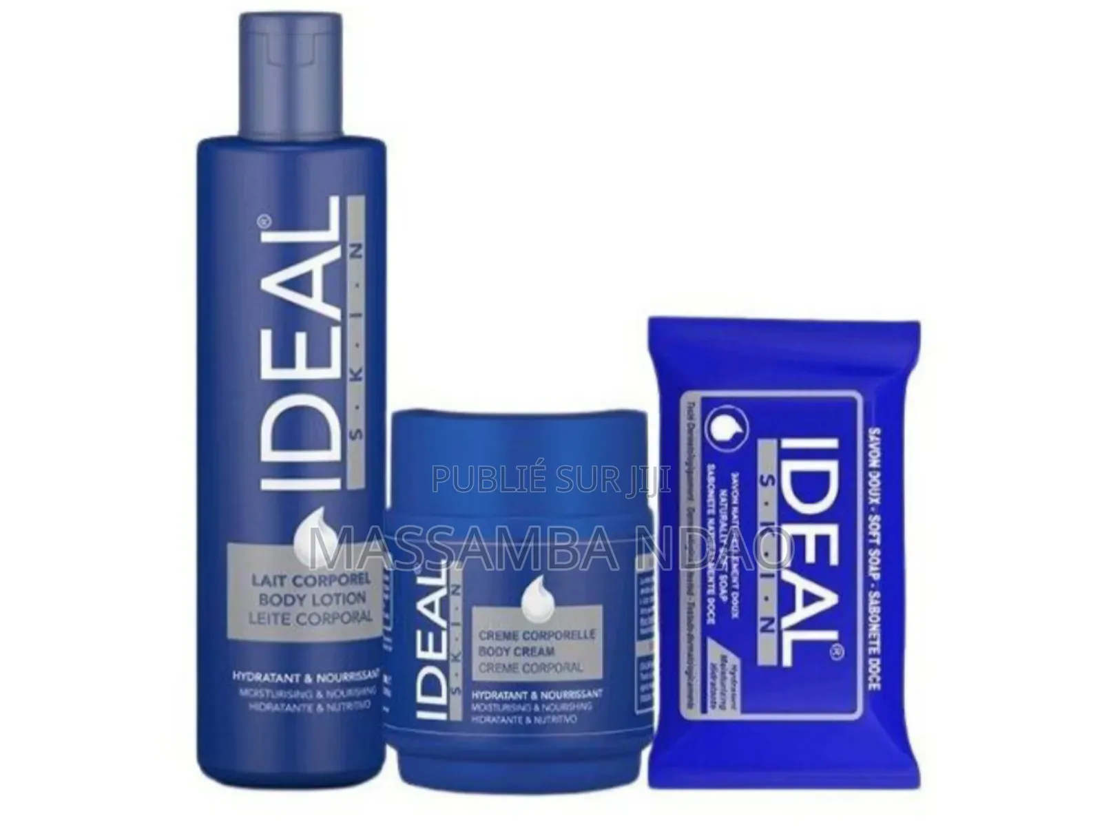 Gamme Ideal Skin – Lotion + Crème + Savon | Hydratation Éclat