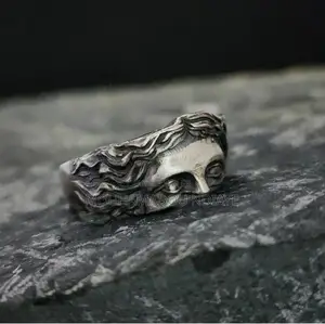 6 Bagues Punk Hip Hop Pour Homme