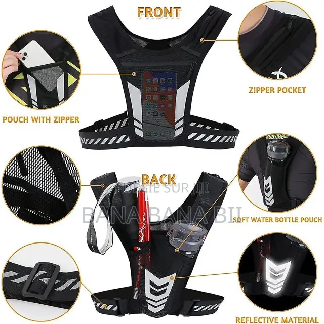 Gilet De Course Avec Support De Téléphone Portable