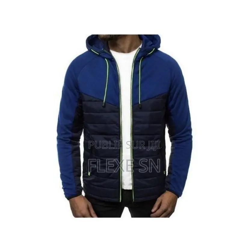 Berrykey Veste Décontractée Homme À Légère Respirante Bleu, Noir