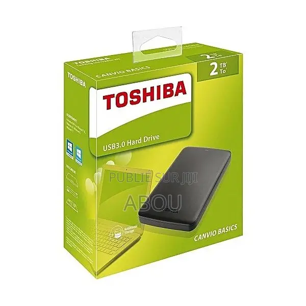 Disque Dur Externe Toshiba 2 Tera 2.5′′ Usb 3.0 Canvio Basics 2