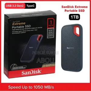 Photo - Disque SSD Externe Usb 3.2 Sandisk Portable - 1to (Gris)