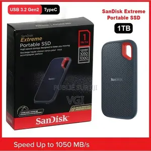 Disque SSD Externe Usb 3.2 Sandisk Portable - 1to (Gris)