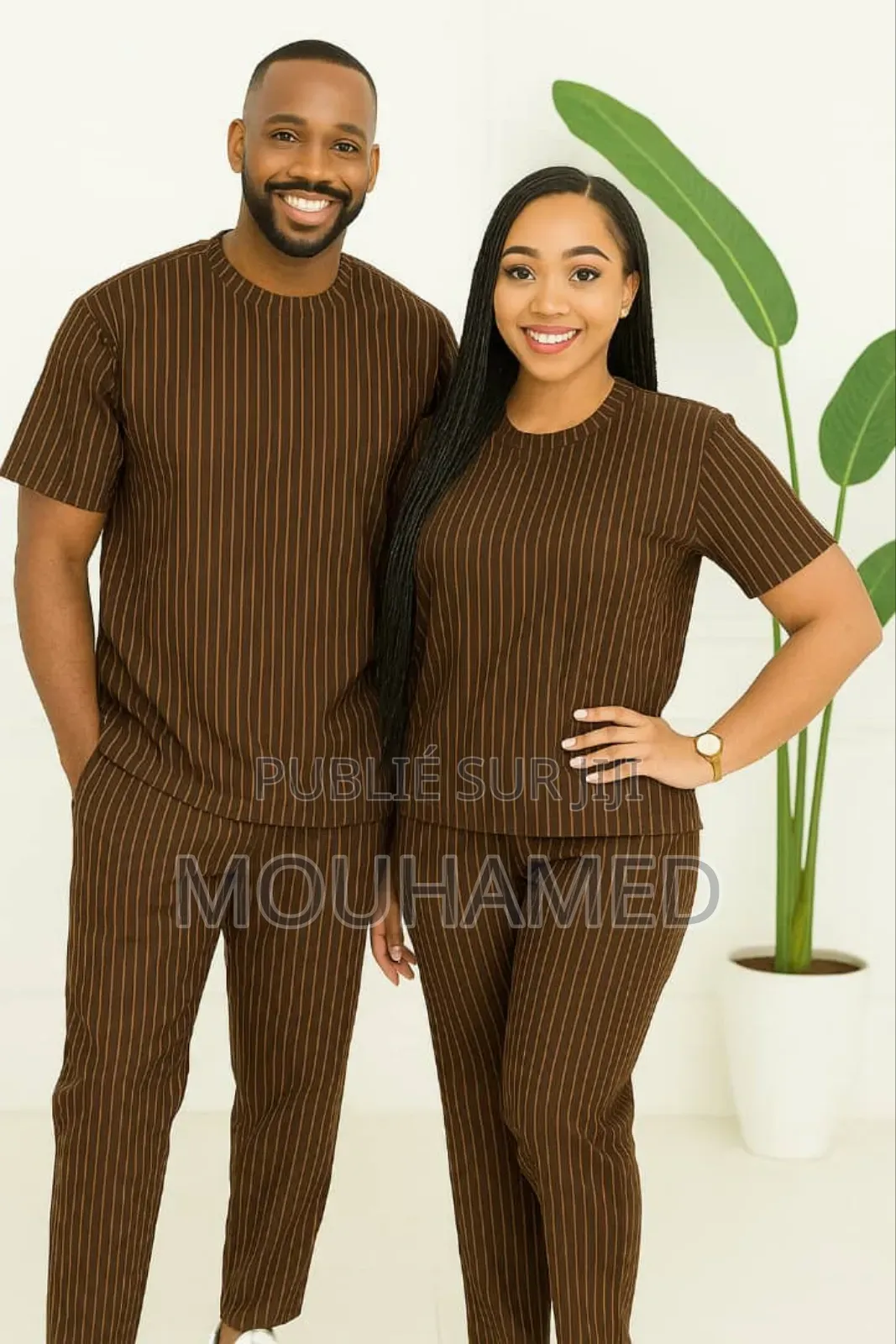 Ensemble À Rayures Fines